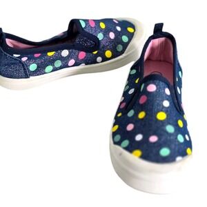 KomForme Little Girl Slide On Shoes Size 11 Pull On Polka‎ Dot Casual